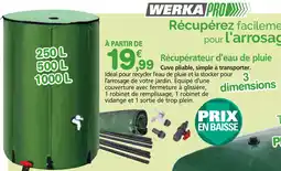 Provence Outillage WERKA PRO Récupérez facilement pour l'arrosage offre