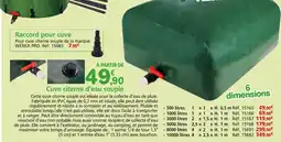 Provence Outillage Cuve citerne d'eau souple offre