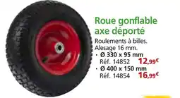 Provence Outillage Roue gonflable axe déporté offre