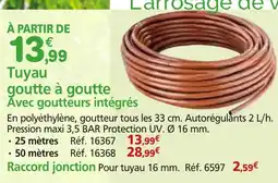 Provence Outillage Tuyau goutte à goutte Avec goutteurs intégrés offre