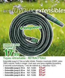 Provence Outillage Tuyau rétractable : retract'eau offre