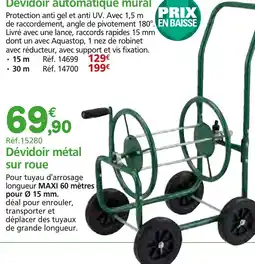 Provence Outillage Dévidoir automatique mural offre