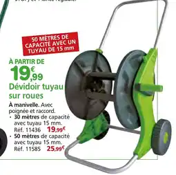 Provence Outillage Dévidoir tuyau sur roues offre