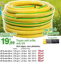 Provence Outillage Tuyau anti vrille anti UV offre