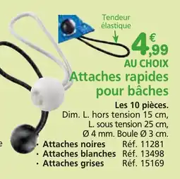 Provence Outillage Attaches rapides pour bâches offre
