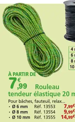 Provence Outillage Rouleau tendeur élastique 20 m offre