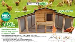 Provence Outillage Poulailler surélevé en bois avec pondoir et rampe d'accès offre