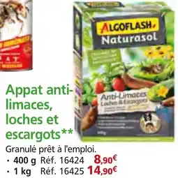 Provence Outillage ALGOFLASH Naturasol Appat anti- limaces, loches et escargots offre