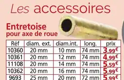 Provence Outillage Entretoise pour axe de roue offre