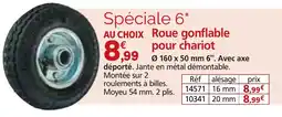 Provence Outillage Roue gonflable pour chariot offre