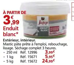 Provence Outillage JAFEP Enduit blanc offre