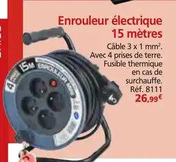 Provence Outillage Enrouleur électrique 15 mètres offre