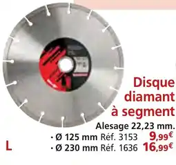 Provence Outillage Disque diamant à segment offre