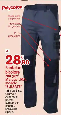 Provence Outillage Pantalon bicolore 280 g/m² marque lm modèle "sulfate" offre