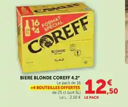 Super U COREFF 4.2° Biere blonde offre