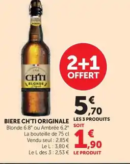 Super U Biere ch'ti originale offre