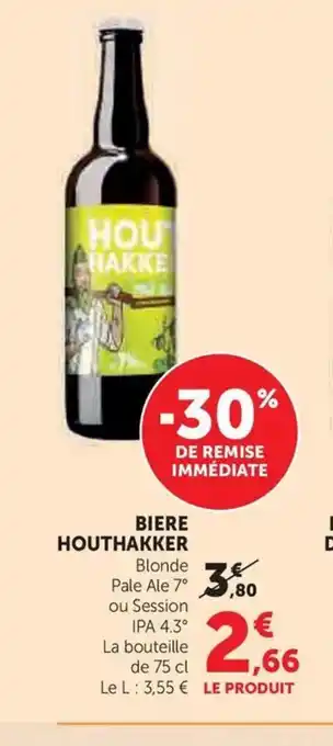 Super U HOUTHAKKER Biere offre