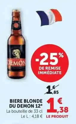 Hyper U Biere blonde du demon 12° offre