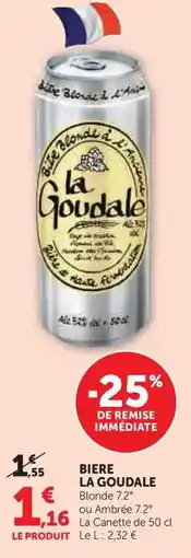 Hyper U Biere la goudale offre