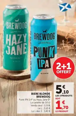 Hyper U Biere blonde brewdog offre