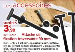 Provence Outillage Attache de fixation traversante 90 mm offre