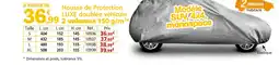 Provence Outillage Housse de Protection doublée véhicule 2 volumes 150 g/m² offre