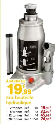 Provence Outillage Cric bouteille hydraulique offre