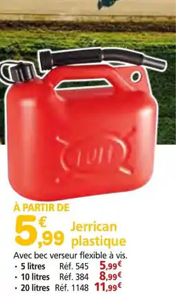 Provence Outillage Jerrican plastique offre