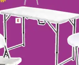 Provence Outillage Table pliante rectangulaire 120 cm offre