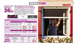 Provence Outillage Moustiquaire automatique enroulable portes et fenêtres offre