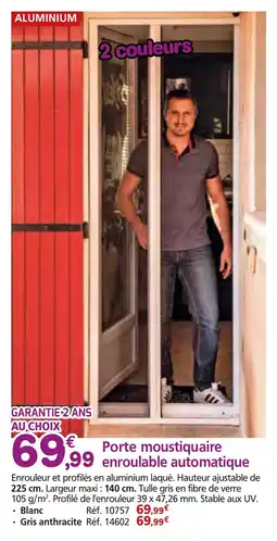 Provence Outillage Porte moustiquaire enroulable automatique offre