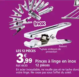 Provence Outillage WERKA PRO Pinces à linge en inox offre