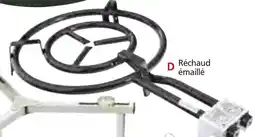 Provence Outillage Réchaud à paella en acier émaillé 2 feux offre