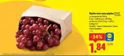 Lidl Raisin rosé sans pépins offre
