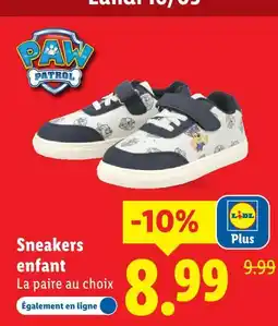 Lidl Sneakers enfant offre