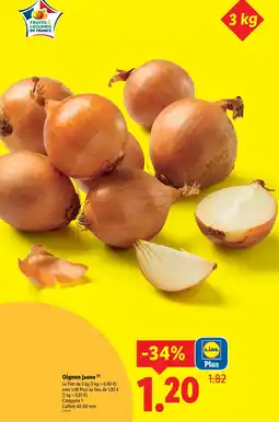 Lidl Oignon jaune offre