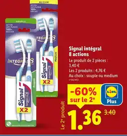 Lidl Signal intégral 8 actions offre