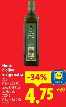 Lidl Primadonna huile d'olive vierge extra offre