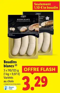 Lidl Deluxe boudins blancs offre