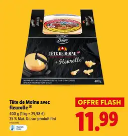 Lidl Deluxe tête de moine avec fleurolle offre
