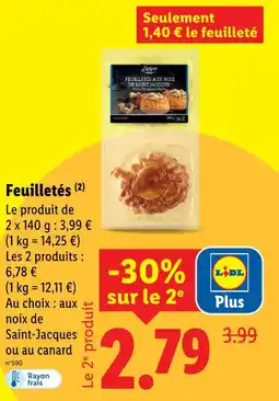 Lidl Deluxe feuilletés offre