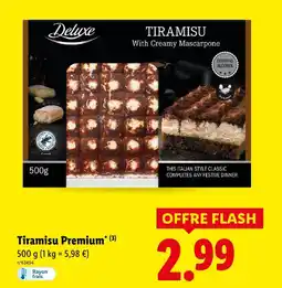 Lidl Deluxe tiramisu premium offre