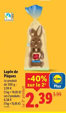 Lidl Favorina lapin de pâques offre