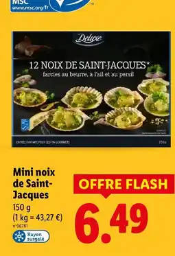 Lidl Deluxe mini noix de saint-jacques farcies au beurre, à l'ail et au persil offre