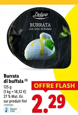 Lidl Deluxe burrata di bufala offre