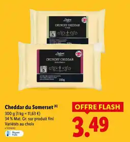 Lidl Deluxe cheddar du somerset offre