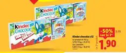 Lidl Kinder chocolat x12 offre