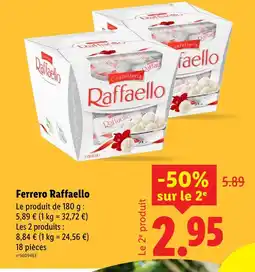 Lidl Ferrero raffaello offre