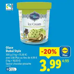 Lidl 1001 delights glace dubaï style offre