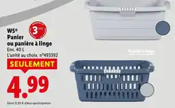 Lidl W5 panier ou panière à linge offre